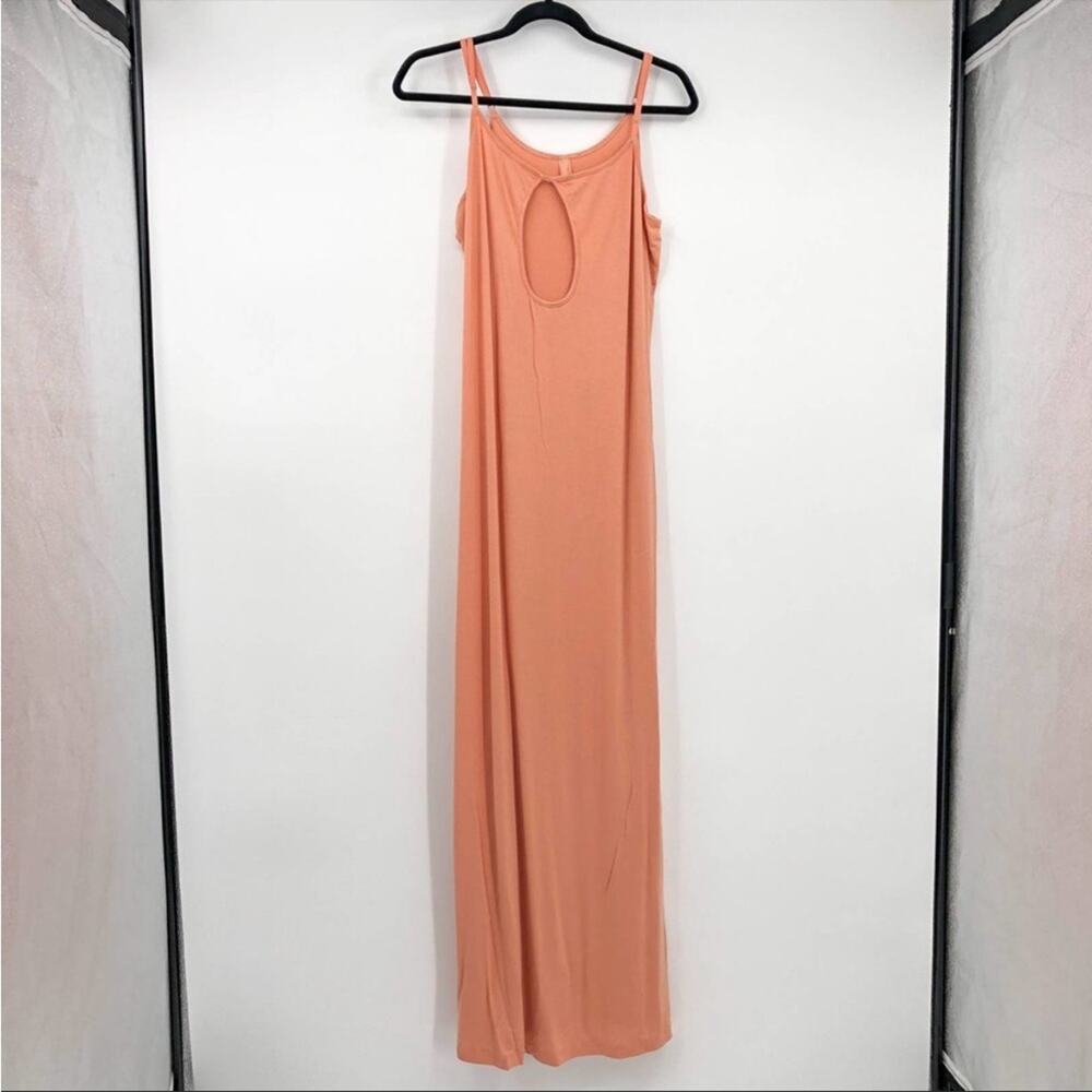 Skims Keyhole Maxi Sleep Lounge Peach Dress Plus Size 2XL Women
